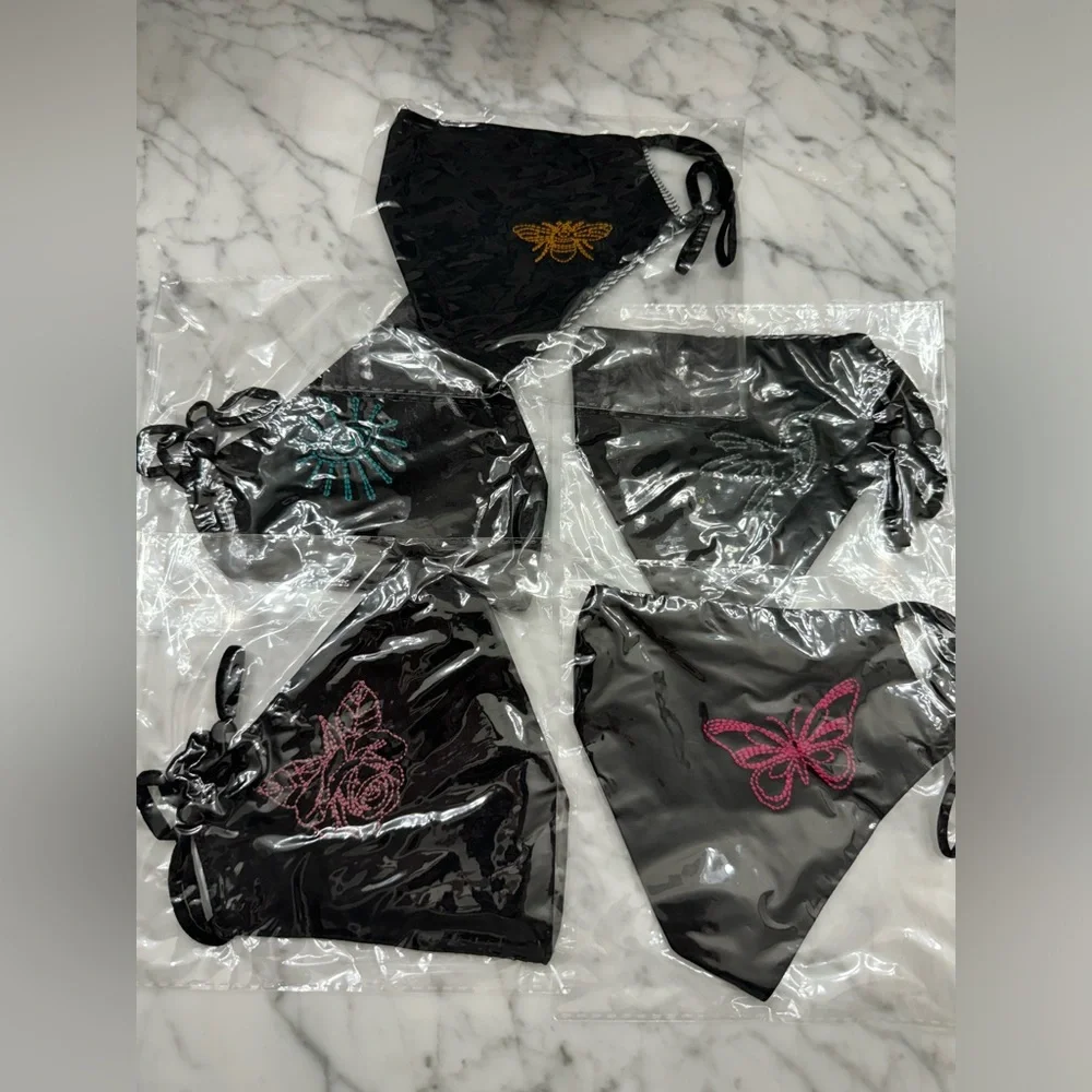 New Johnny Was Pack of 5 Embroidered Face Masks